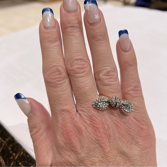 NWT Juicy Couture Pave Encrusted Bow Ring—Gold-Tone - Picture 4 of 10